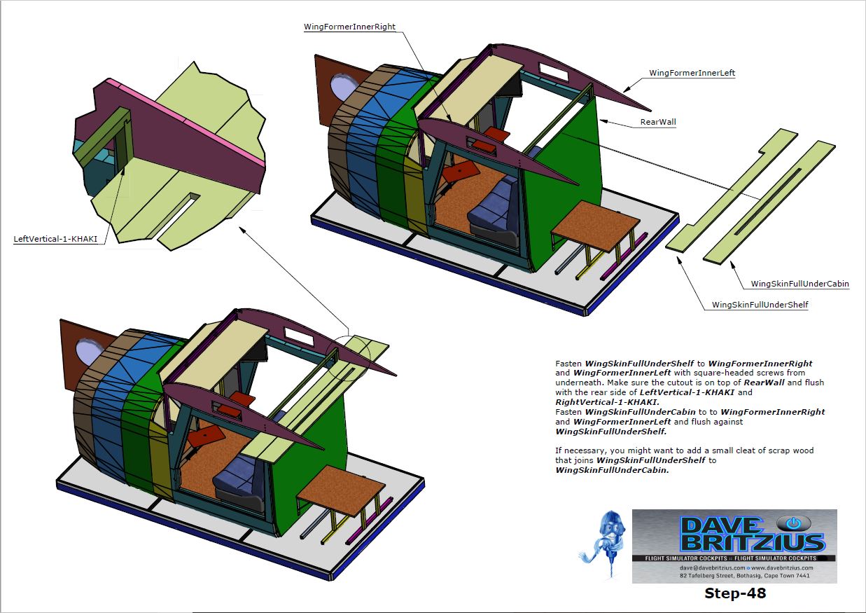 Detailed Construction Plans for a Flight Simulator Cockpit Shell - Image 13